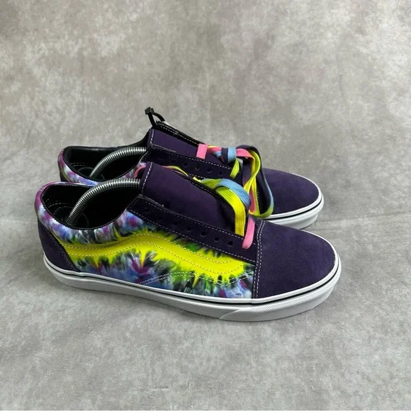 Vans Old Skool Tie Dye Mysterioso Sneaker Shoes Size Men 10.5 Skateboard Suede - Picture 4 of 9